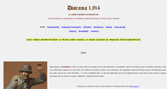 Desktop Screenshot of diorama1914.com
