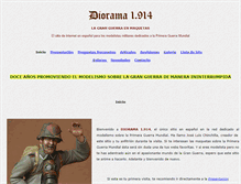 Tablet Screenshot of diorama1914.com